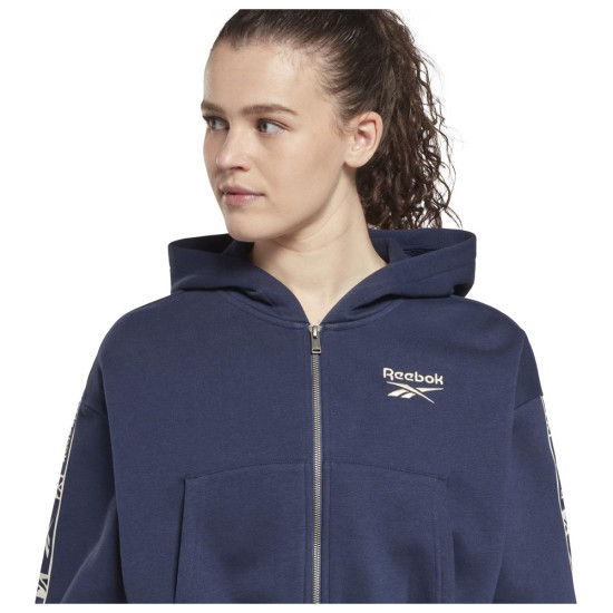 Reebok Γυναικεία ζακέτα Tape Pack Full Zip Reebok Γυναικεία ζακέτα Tape Pack Full Zip